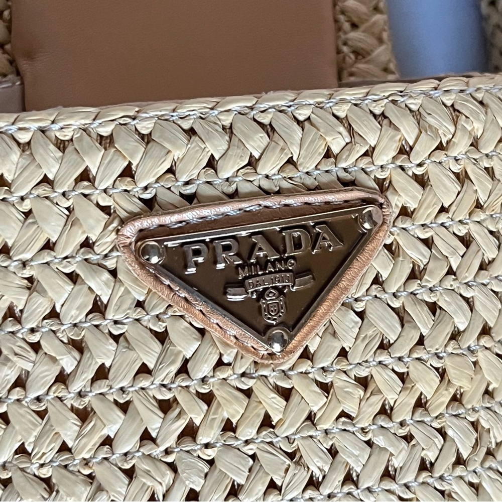 Prada Platform Woven Slide Sandals - Picture 3 of 6